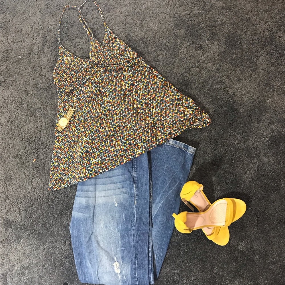 French connection Multi color top